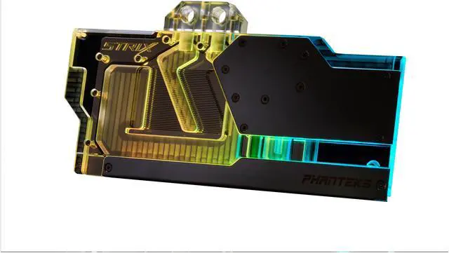 Alt view image 8 of 15 - Phanteks Glacier RTX 2080Ti ASUS Strix Edition GPU Block - Mirror Chrome (PH-GB2080TiAS_CR01)