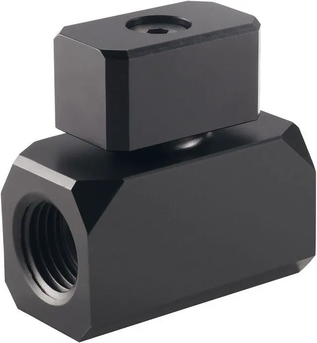 Alt view image 3 of 6 - Phanteks Glacier Series PH-BVA_BK_G1/4 G1/4 Premium Ball Valve