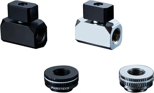 Alt view image 5 of 6 - Phanteks Glacier Series PH-BVA_BK_G1/4 G1/4 Premium Ball Valve