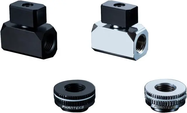 Alt view image 4 of 5 - Phanteks Glacier Series PH-BVA_CR_G1/4 G1/4 Premium Ball Valve