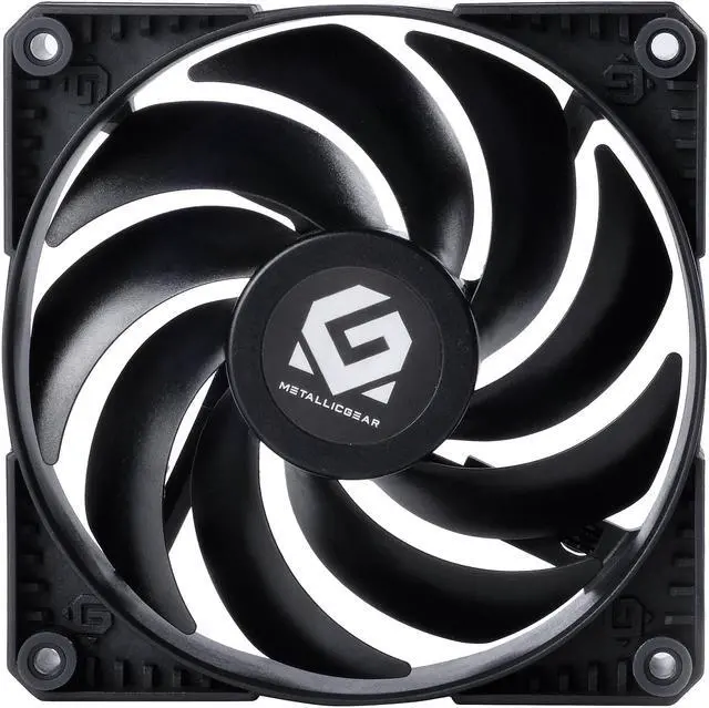 Alt view image 2 of 7 - MetallicGear Skiron MG-F120P_BBK Non-LED LED Case Fan