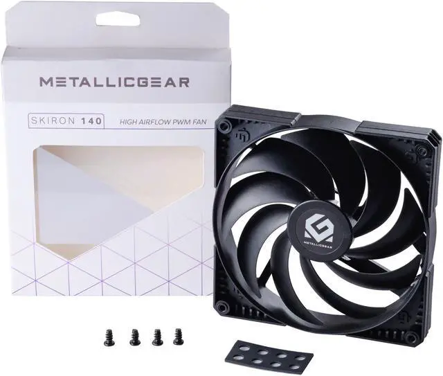Alt view image 6 of 6 - MetallicGear Skiron MG-F140P_BBK 140mm Case Fan