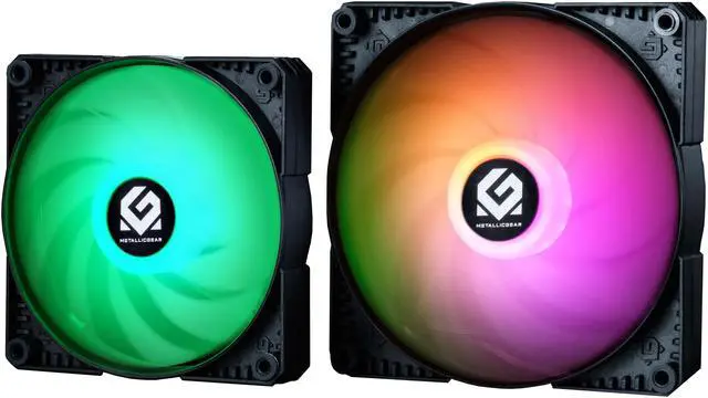 Alt view image 5 of 8 - MetallicGear Skiron DRGB MG-F140PDRGB_BK 140mm DRGB LED Case Fan
