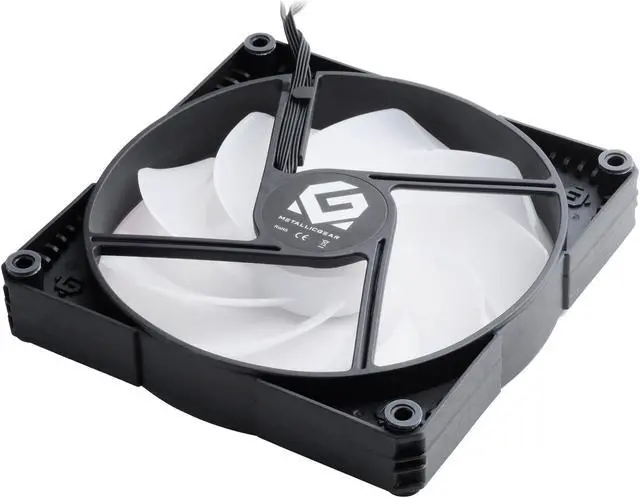 Alt view image 4 of 8 - MetallicGear Skiron DRGB MG-F140PDRGB_BK 140mm DRGB LED Case Fan
