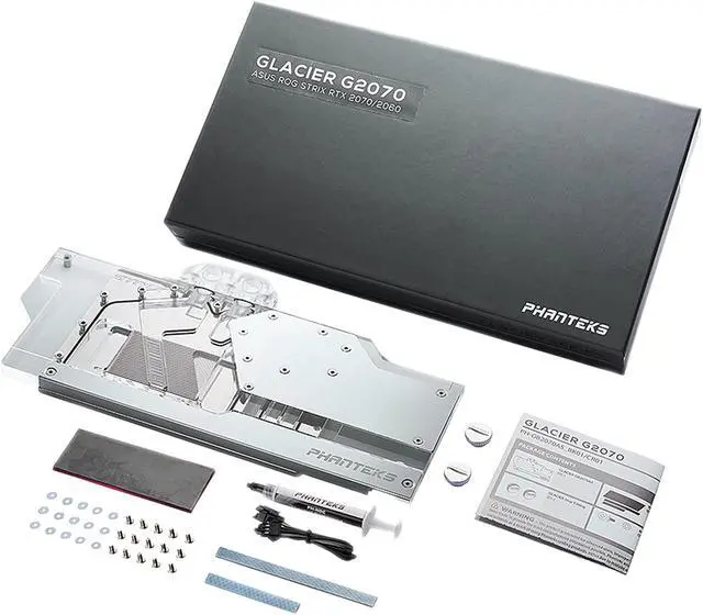 Alt view image 5 of 5 - PHANTEKS Glacier G2070 Strix PH-GB2070AS_CR01 RGB ASUS Strix GPU Full Water Block for the latest Asus RTX 2070/2060 Strix cards - Mirror Chrome