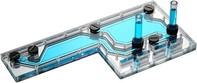Alt view image 3 of 5 - Phanteks D140 Distribution Plate. Mirror Acrylic Backplate, Digital-RGB LED
