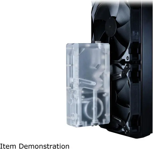 Alt view image 5 of 5 - Phanteks Glacier R160C PH-R160C_02 Combo Reservoir for DDC Pump, Transparent Acrylic Backplate, Integrated Digital-RGB Lighting