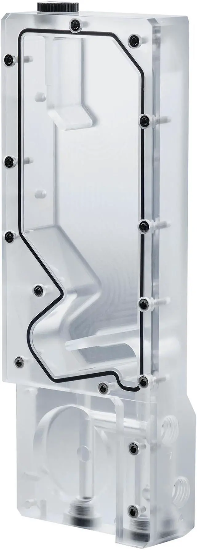 Alt view image 2 of 5 - Phanteks Glacier R220C PH-R220C_02 Combo Reservoir for DDC Pump, Transparent Acrylic Backplate, Integrated Digital-RGB Lighting