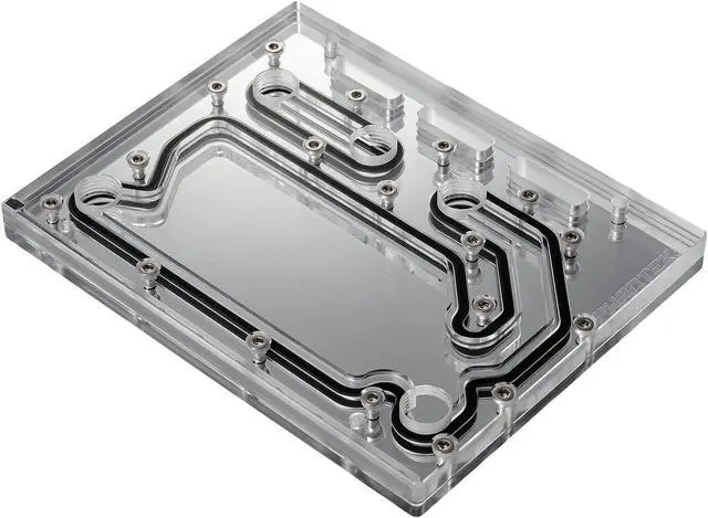 Alt view image 5 of 9 - Phanteks Glacier D120 Universal Distribution Plate, Mirror Acrylic Backplate, Digital-RGB LED