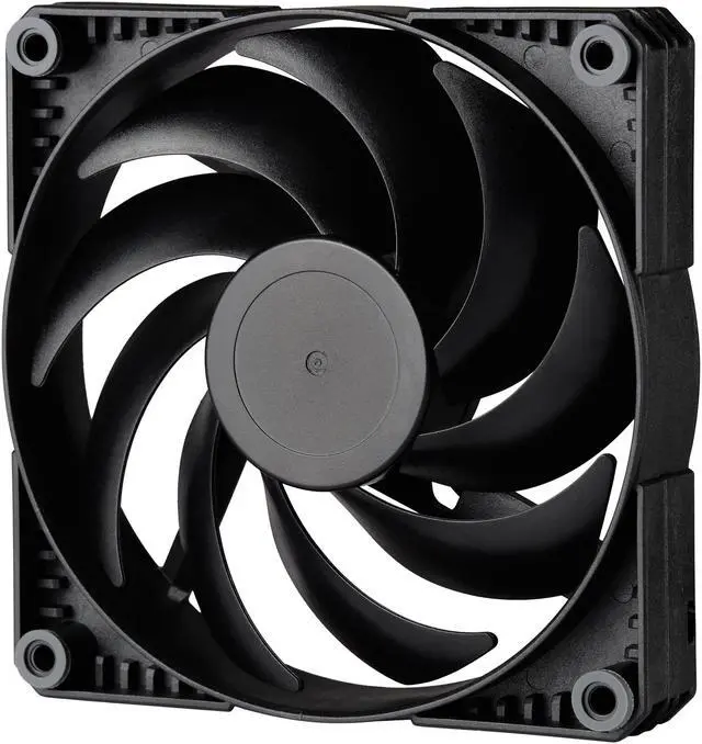 Alt view image 2 of 5 - Phanteks SK120 PWM FAN - 120mm Fan, High Airflow Nine-blade Design, Rubber Dampening Washers - Black