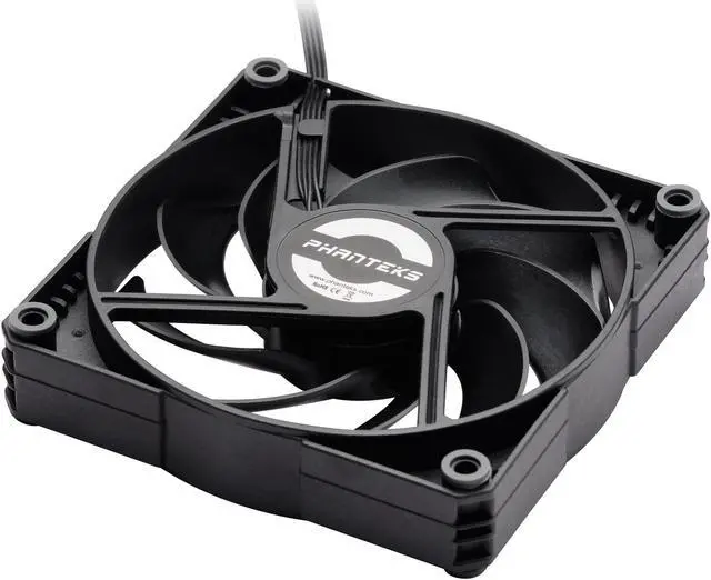 Alt view image 3 of 5 - Phanteks SK120 PWM FAN - 120mm Fan, High Airflow Nine-blade Design, Rubber Dampening Washers - Black