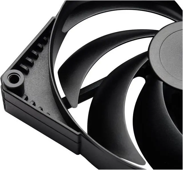 Alt view image 4 of 5 - Phanteks SK120 PWM FAN - 120mm Fan, High Airflow Nine-blade Design, Rubber Dampening Washers - Black