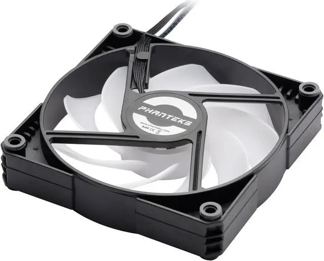 Alt view image 4 of 9 - Phanteks SK120 DRGB PWM FAN 3 Pack - 3x 120mm Fan, High Airflow Nine-blade Design, DRGB Lighting, Rubber Dampening Washers - Black