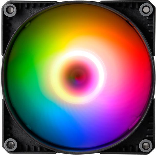 Alt view image 2 of 5 - Phanteks SK120 DRGB PWM FAN - 120mm Fan, High Airflow Nine-blade Design, Digital RGB Lighting, Rubber Dampening Washers - Black