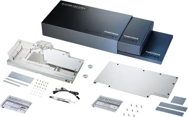 Alt view image 5 of 5 - Phanteks Glacier G30 STRIX for ASUS Strix RTX 3090/3080, Nickel-Plated, Acrylic, Aluminum Cover Plate, Digital RGB, Full Water Block - Chrome