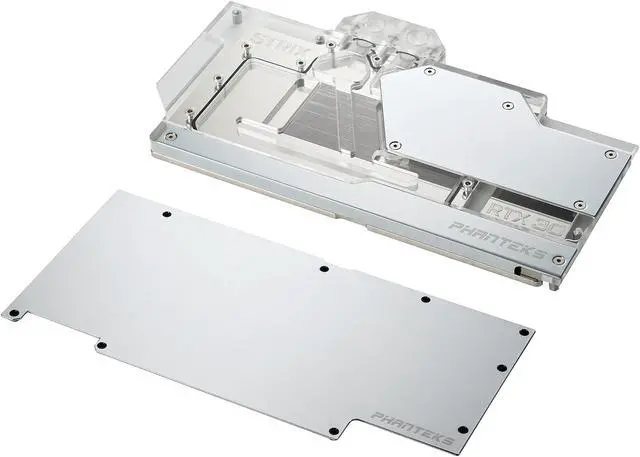 Alt view image 3 of 5 - Phanteks Glacier G30 STRIX for ASUS Strix RTX 3090/3080, Nickel-Plated, Acrylic, Aluminum Cover Plate, Digital RGB, Full Water Block - Chrome