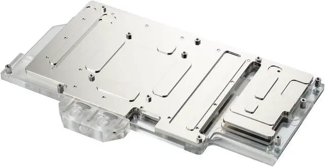 Alt view image 4 of 5 - Phanteks Glacier G30 STRIX for ASUS Strix RTX 3090/3080, Nickel-Plated, Acrylic, Aluminum Cover Plate, Digital RGB, Full Water Block - Chrome