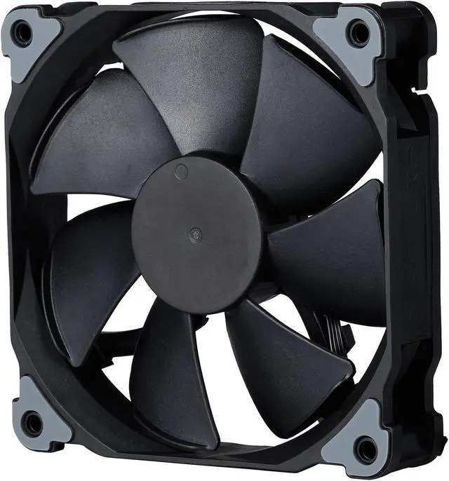 Main image of Phanteks 120mm MP PWM Fan, High Static Pressure, Optimized for Silence, Sleeved Daisy-Chain Cables, Black Blades, Black Frame, PH-F120MP_BBK02