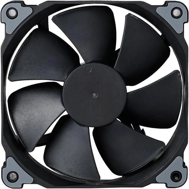 Alt view image 2 of 5 - Phanteks 120mm MP PWM Fan, High Static Pressure, Optimized for Silence, Sleeved Daisy-Chain Cables, Black Blades, Black Frame, PH-F120MP_BBK02