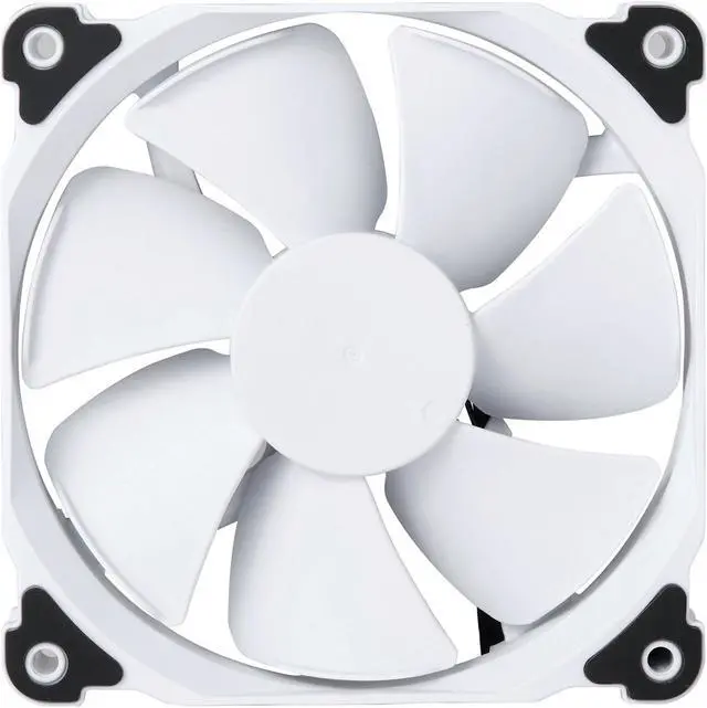Alt view image 2 of 5 - Phanteks 120mm MP PWM Fan, High Static Pressure, Optimized for Silence, Sleeved Daisy-Chain Cables, White Blades, White Frame, PH-F120MP_WT02