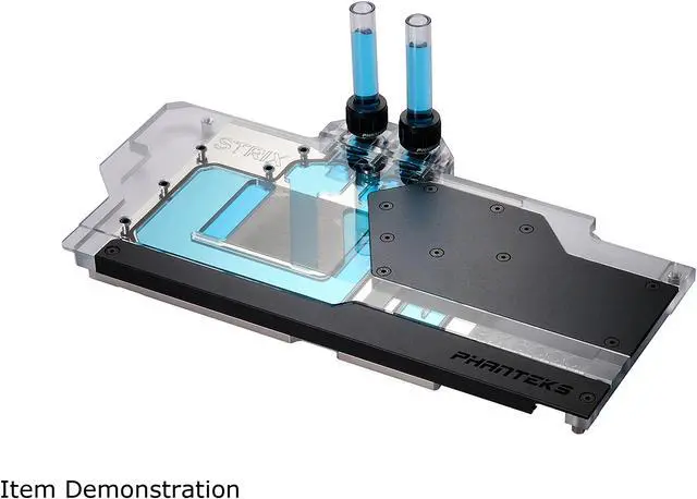 Alt view image 4 of 5 - Phanteks Glacier G6000 STRIX for ASUS ROG Strix & TUF RX 6800/6900, Nickel-Plated, Acrylic, Aluminum Cover plate, Digital-RGB, Full water block - Black