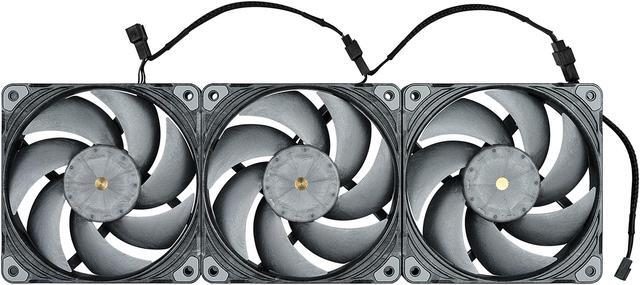 Alt view image 6 of 7 - Phanteks T30-120 fan, premium high-performance fan, PWM, Black/Grey