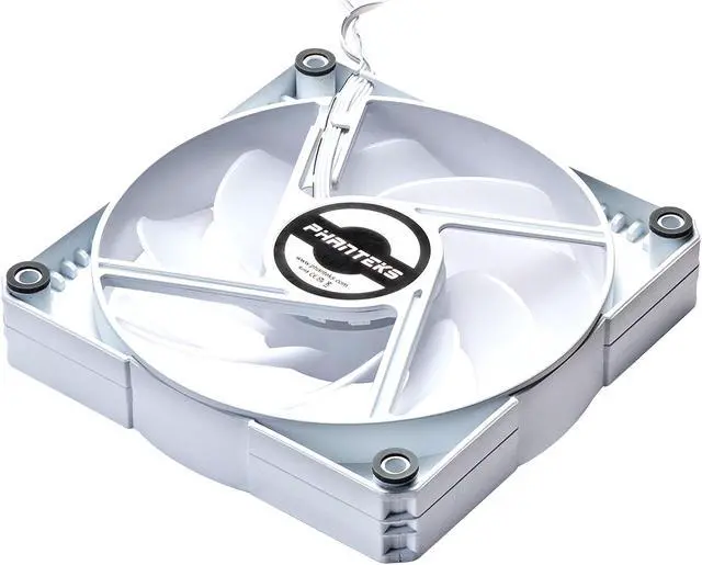 Alt view image 7 of 8 - Phanteks SK120 DRGB PWM FAN 3Pack - 3x 120mm fan, High Airflow Nine-blade design, DRGB Lighting, Rubber Dampening Washers - White