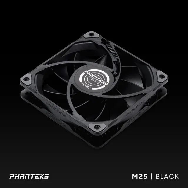 Alt view image 5 of 7 - Phanteks M25-120 fan, High-Airflow radiator performance, PWM control up to 2000RPM, Daisy-Chain cable, Black