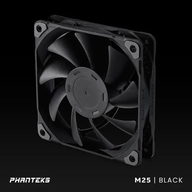 Alt view image 6 of 7 - Phanteks M25-120 fan, High-Airflow radiator performance, PWM control up to 2000RPM, Daisy-Chain cable, Black