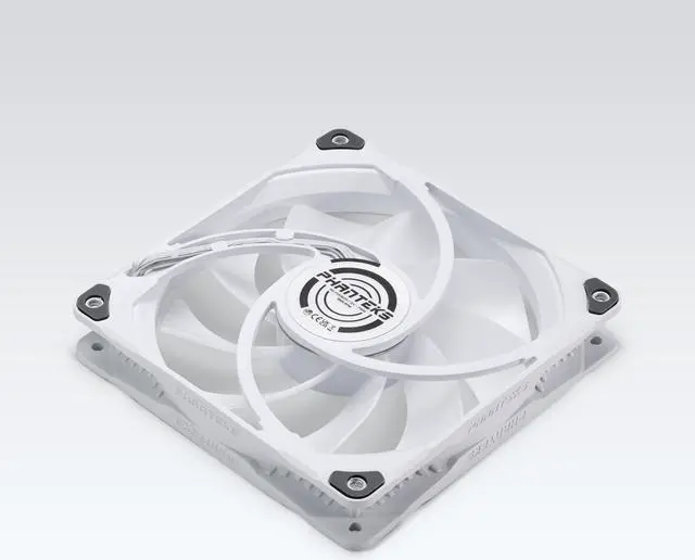 Alt view image 5 of 7 - Phanteks M25-140 D-RGB fan, High-Airflow radiator performance, PWM control up to 1800RPM, ARGB/DRGB lighting, Daisy-Chain cable, White