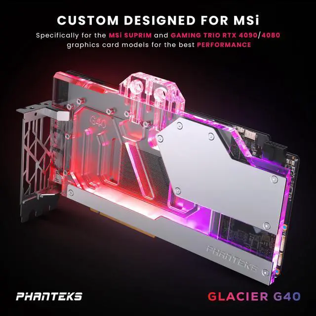 Alt view image 2 of 6 - Phanteks Glacier G4090 MSI Water Block Bundle Glacier G4090 MSI Water Block Bundle (3635) DIY Cooling