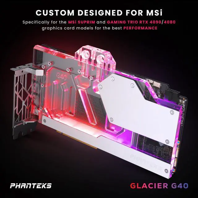 Alt view image 2 of 6 - Phanteks Glacier G4090 MSI Water Block Bundle Glacier G4090 MSI Water Block Bundle (3635) DIY Cooling