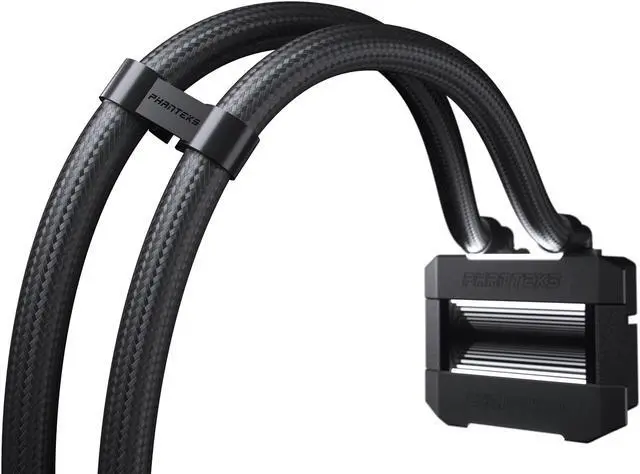 Alt view image 7 of 7 - Phanteks Glacier One 360T30 Gen 2 D-RGB AIO Liquid CPU Cooler, 360mm radiator, Infinity Mirror Pump Cap Design, Aluminum Covers, 3x T30-120 Premium High-Performance Fans, Black