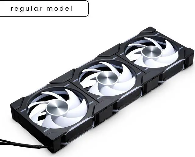 Alt view image 2 of 10 - Phanteks D30-120 D30-120, Black, 3 Pack 120mm DRGB LED (573) Case Fans
