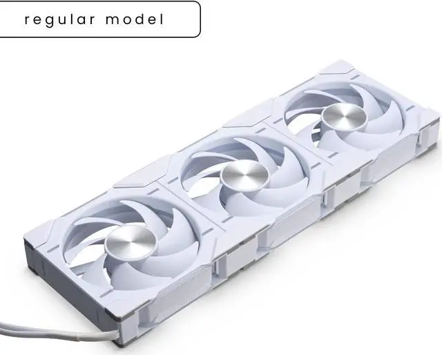 Alt view image 3 of 10 - Phanteks D30-120 DRGB PWM FAN 3Pack, Premium D-RGB Performance Fans, ARGB/DRGB lighting, Daisy-chain Fan Linking system, White, 3Pack