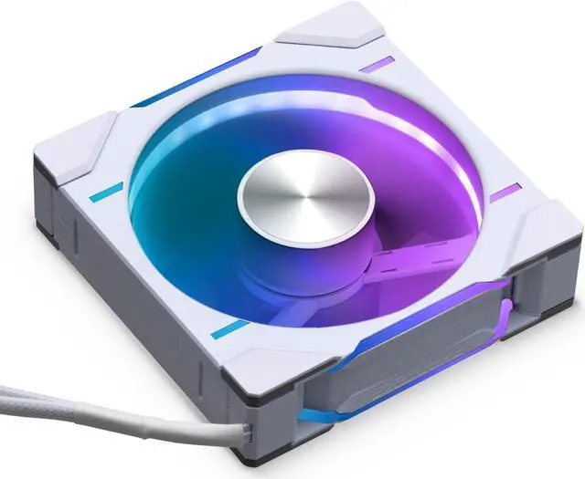 Alt view image 10 of 10 - Phanteks D30-120 DRGB PWM FAN, Reverse Airflow Model, Premium D-RGB Performance Fan, ARGB/DRGB lighting, Daisy-chain Fan Linking system, White