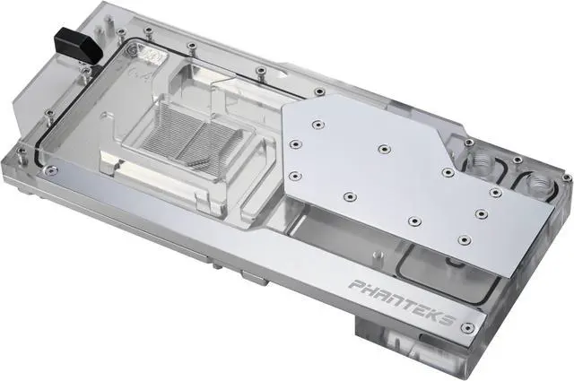 Main image of Phanteks Glacier G40 ASUS GPU Block for ASUS ROG STRIX / TUF gaming RTX 4090, Full Cover Nickel-Plated copper block, Cast Acrylic, Aluminum Cover plates, Digital-RGB, Chrome