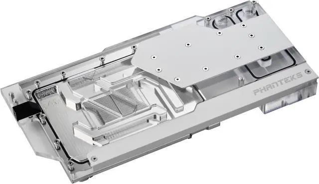 Alt view image 5 of 8 - Phanteks Glacier G40 ASUS GPU Block for ASUS ROG STRIX / TUF gaming RTX 4090, Full Cover Nickel-Plated copper block, Cast Acrylic, Aluminum Cover plates, Digital-RGB, Chrome
