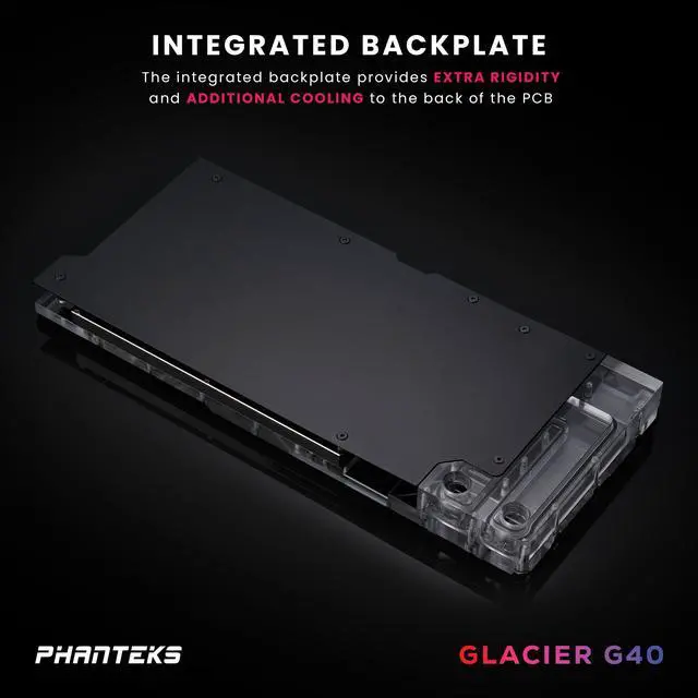 Alt view image 5 of 6 - Phanteks Glacier G4090 GIGABYTE for GIGABYTE AORUS MASTER / GAMING RTX 4090, Nickel-Plated copper block, Acrylic, Aluminum Cover plate, Digital-RGB, Black