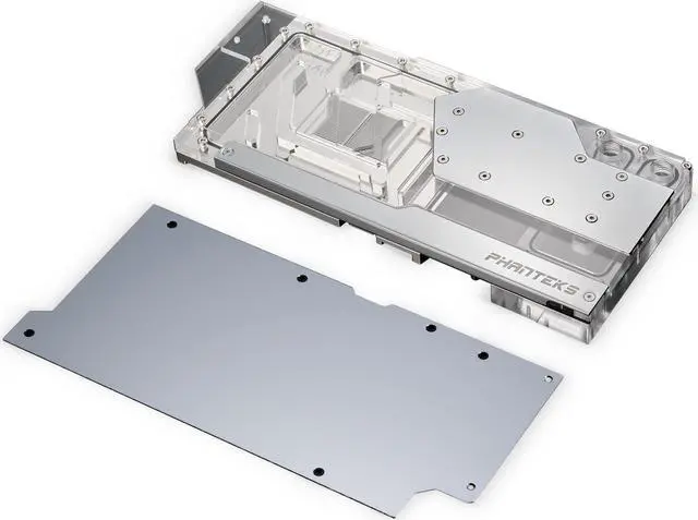 Main image of Phanteks Glacier G4090 GIGABYTE for GIGABYTE AORUS MASTER/ GAMING RTX 4090, Nickel-Plated copper block, Acrylic, Aluminum Cover plate, Digital-RGB, Chrome