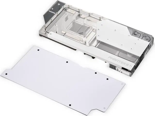 Main image of Phanteks Glacier G4090 GIGABYTE for GIGABYTE AORUS MASTER / GAMING RTX 4090, Nickel-Plated copper block, Acrylic, Aluminum Cover plate, Digital-RGB, Matte White