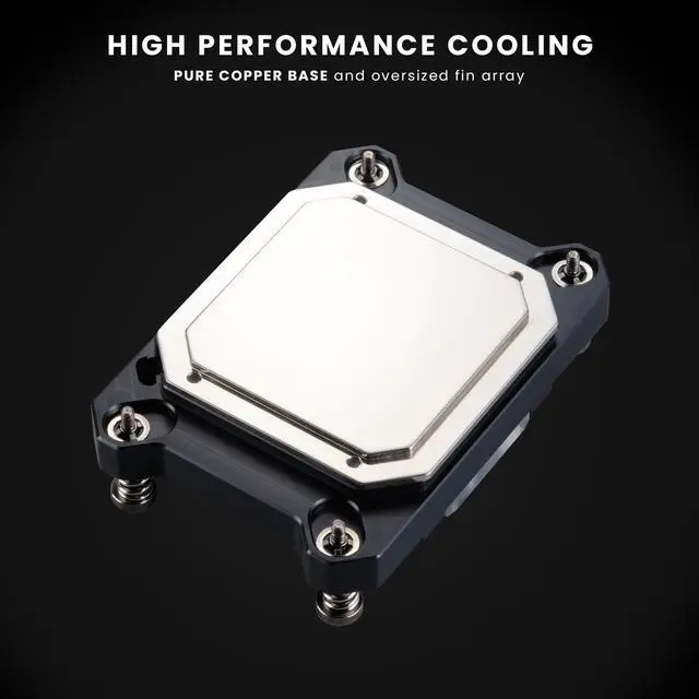 Alt view image 4 of 7 - Phanteks Glacier C370A CPU Water Block for AMD Sockets AM4 and AM5, Pure Copper Base, Digital-RGB Lighting, Black