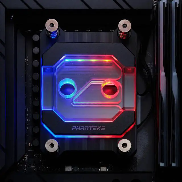Alt view image 6 of 7 - Phanteks Glacier C370A CPU Water Block for AMD Sockets AM4 and AM5, Pure Copper Base, Digital-RGB Lighting, Black