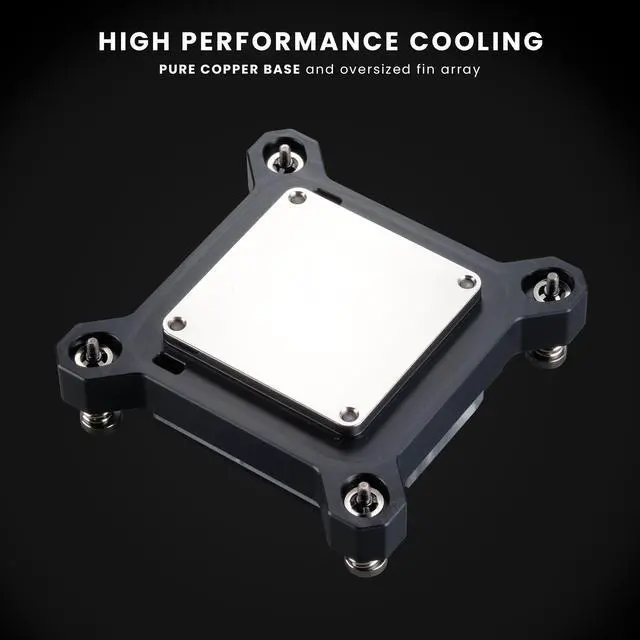 Alt view image 4 of 7 - Phanteks Glacier C370I CPU Water Block for Intel Sockets 1700/1200/115x, Pure Copper Base, Digital-RGB Lighting, Black