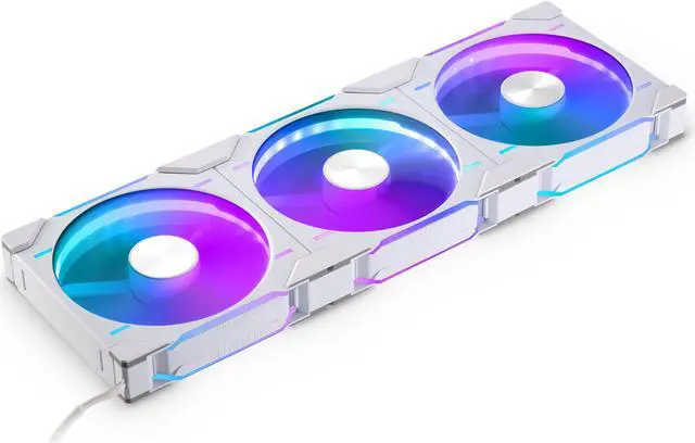 Main image of Phanteks D30-140 DRGB PWM FAN 3Pack, Reverse Airflow Model,Premium D-RGB Performance Fans, ARGB/DRGB lighting, Daisy-chain Fan Linking system, White, 3Pack