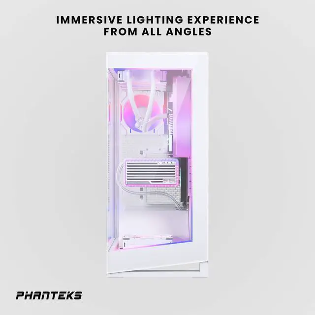 Alt view image 6 of 5 - Phanteks NV5 Premium DRGB Kit, 3x D/A-RGB LED modules for NV5 outer frame, 1x D/A-RGB Motherboard cable cover, 1x D/A-RGB Power hub included, White PH-PLEDKT_NV5_DWT01
