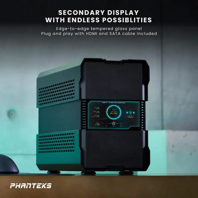 Alt view image 4 of 4 - Phanteks Shift XT 5.5" Hi-Res Display, designed for Shift XT, 60hz refresh rate, 2160x1440 IPS Panel with LED backlighting, 99% sRGB support, Plug and Play, HDMI, Black