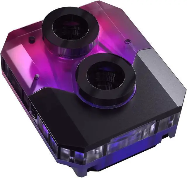 Alt view image 4 of 8 - Phanteks Glacier EZ-Fit 450CPU, Copper CPU Water Block, Intel 1700 & AMD AM5 compatible, Integrated 16mm EZ-Fit Fitting, RGB, Black