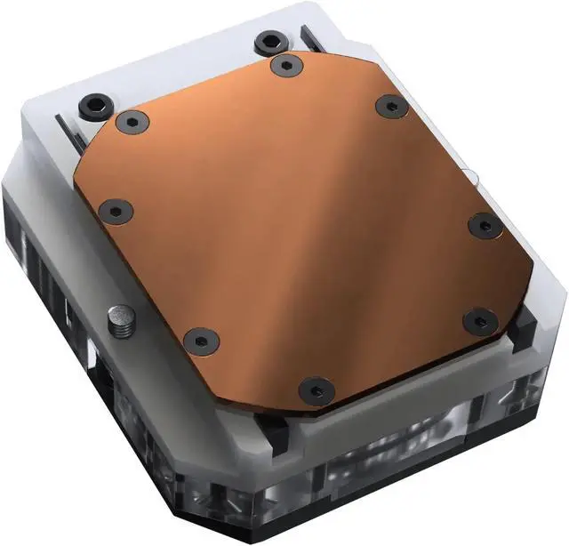 Alt view image 5 of 8 - Phanteks Glacier EZ-Fit 450CPU, Copper CPU Water Block, Intel 1700 & AMD AM5 compatible, Integrated 16mm EZ-Fit Fitting, RGB, Black