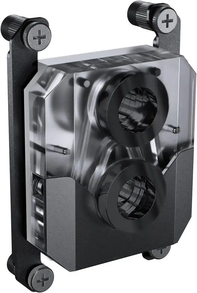 Alt view image 6 of 8 - Phanteks Glacier EZ-Fit 450CPU, Copper CPU Water Block, Intel 1700 & AMD AM5 compatible, Integrated 16mm EZ-Fit Fitting, RGB, Black